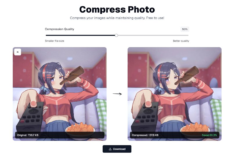 Compressing Photos with Minimal Quality Loss — In Just a Few Clicks