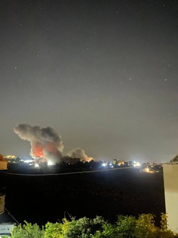 Israeli air strike in Hanouiyeh