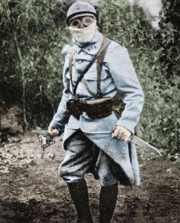 A French trench raider with a revolver and dagger in 1916 @pfff_history **Comm...