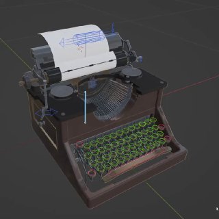 [GIF] Have a look at this incredibly detailed typewriter 3D model, created by Kyokaz for DillonGoo Studios' animated short Millennium Idol, part of Ho...