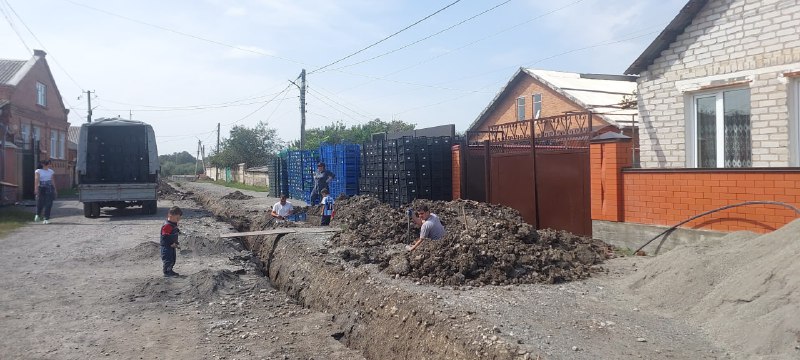 🖼 В с. Камбилеевском к финишной прямой подходят работы по ремонту водопроводной ...