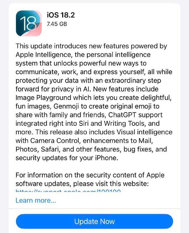 iOS 18.2 RC is finally out!…