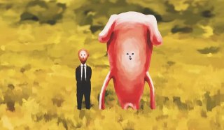 动画_获奖奇幻动画，流浪人与小怪兽「Yapolaponky」是由日本动画导演木原正天创作的短片动画，作为他在多摩美术大学的课程作品完成。采用 2D 电脑动画和转描技术，全片无对白，由木原正天独立完成导演、动画、音乐和音效的制作。讲述了一位流浪男子与神秘生物 Yapolaponky 之间奇异互动的故事。 From Tama Art Universityvia 开眼Invalid media: video